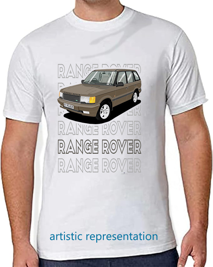 Range Rover Mk2 (P38) in Bronze (Words) Art T Shirt