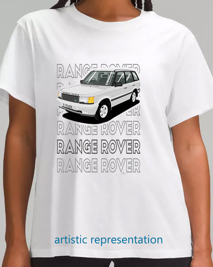 Range Rover Mk2 (P38) in Silver (Words) Art T Shirt