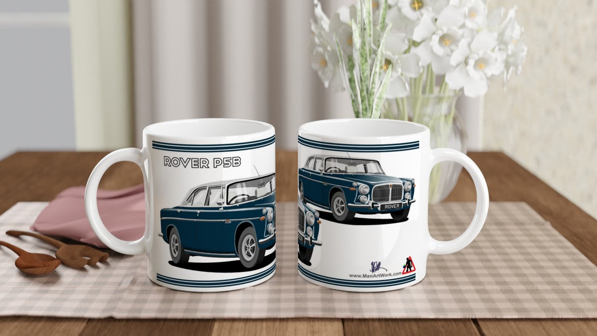 Rover P5b in Blue Art Mug