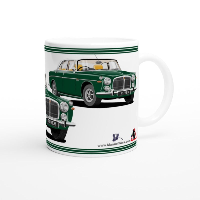 Rover P5b in Green Art Mug