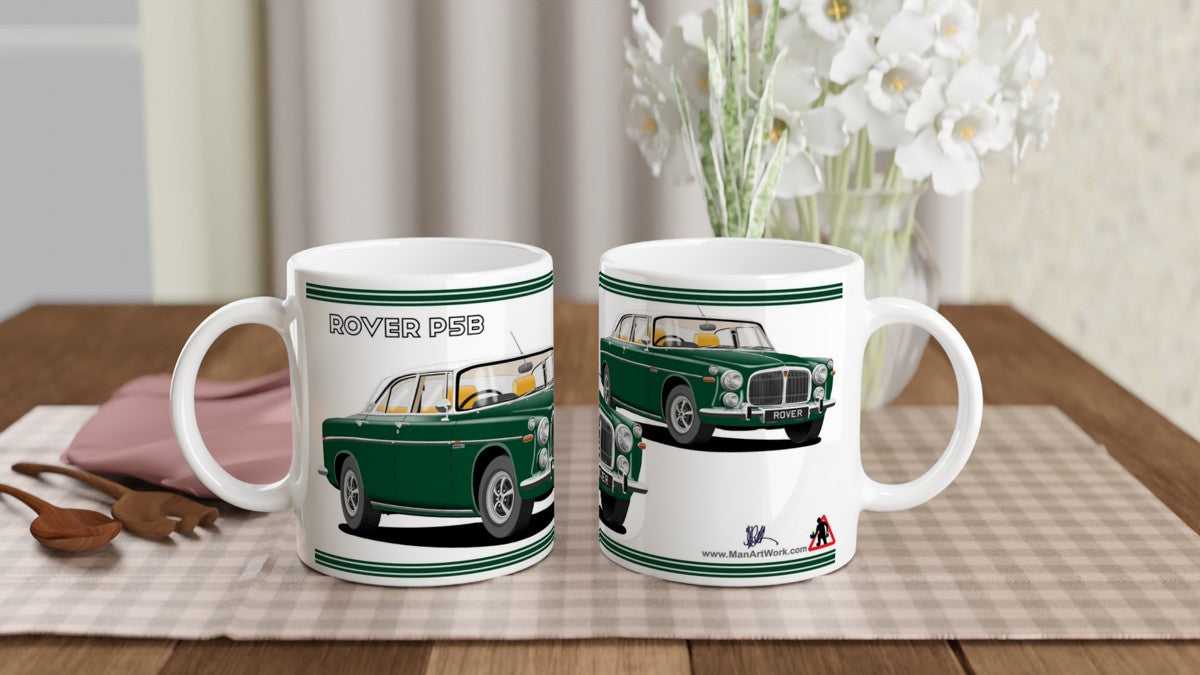 Rover P5b in Green Art Mug