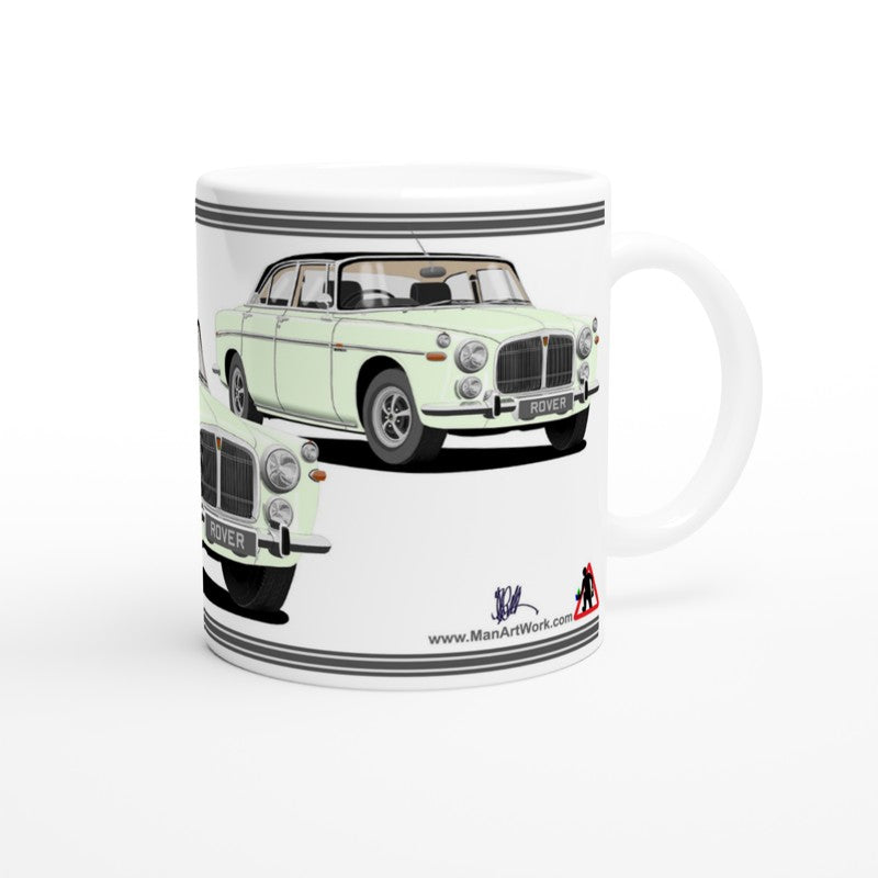 Rover P5b in White Art Mug