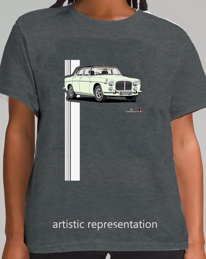 Rover P5b in White Art T Shirt