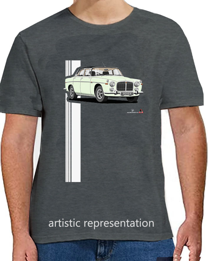 Rover P5b in White Art T Shirt