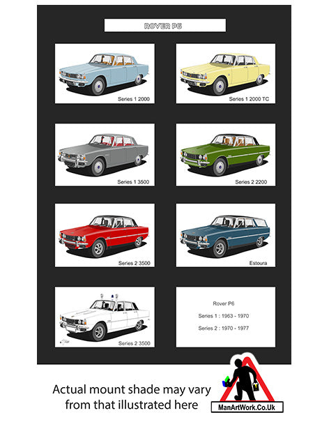 Rover P6 2000 2200 3500 V8 A4 Art Print