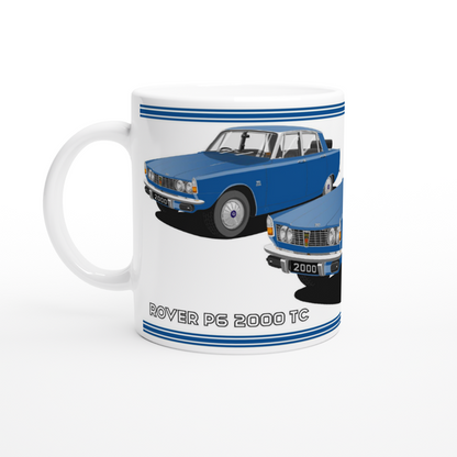 Rover P6 S1 2000 TC in Blue Art Mug