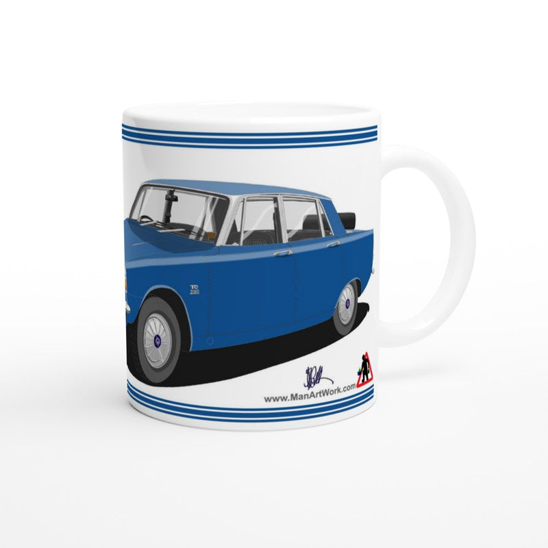 Rover P6 S1 2000 TC in Blue Art Mug