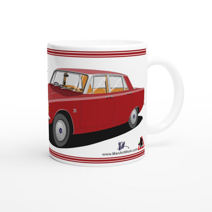 Rover P6 S1 2000 TC in Red Art Mug