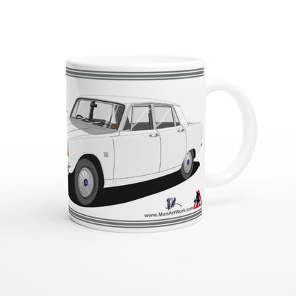 Rover P6 S1 2000 TC in White Art Mug