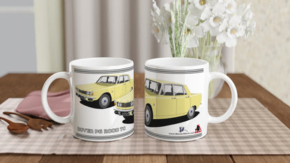 Rover P6 S1 2000 TC in Yellow Art Mug