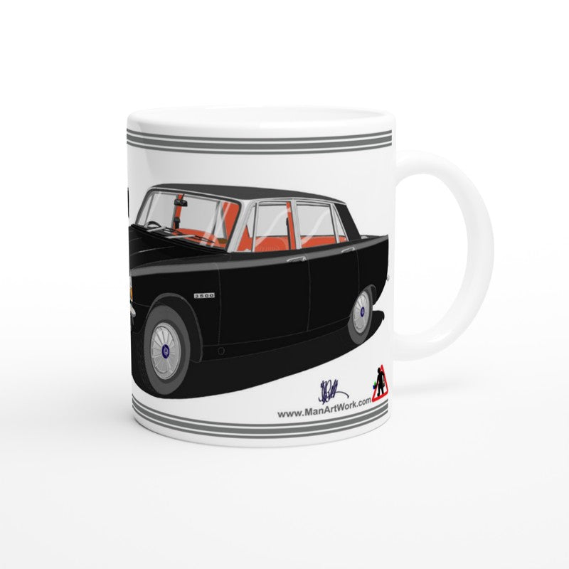 Rover P6 S1 3500 V8 in Black Art Mug