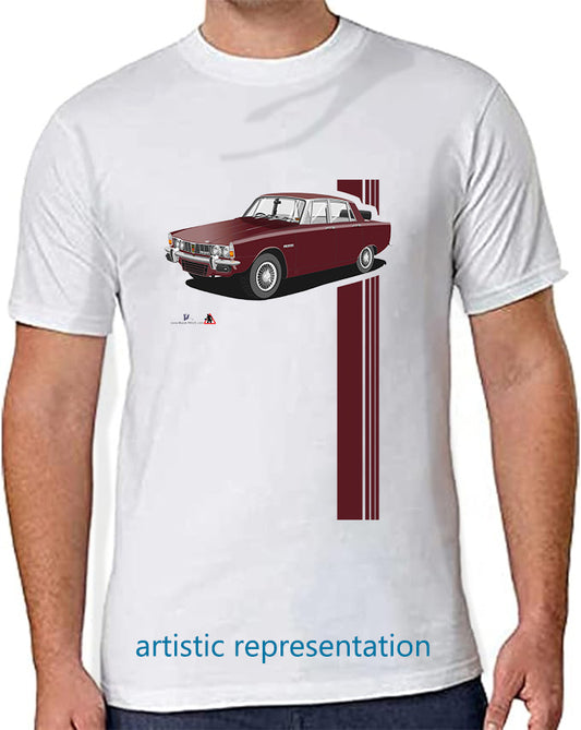 Rover P6 S1 3500 V8 in Burgundy T Shirt