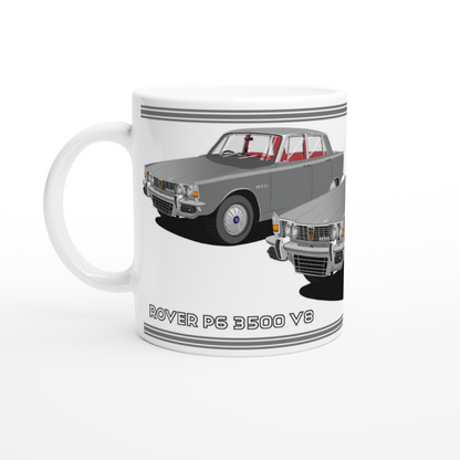 Rover P6 S1 3500 V8 in Gray Art Mug