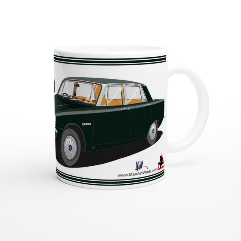 Rover P6 S1 3500 V8 in Green Art Mug