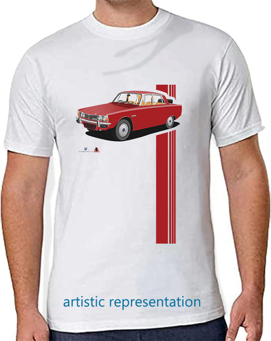 Rover P6 S1 3500 V8 in Red T Shirt