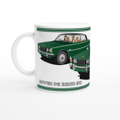 Rover P6 S2 2200 SC in Dark Green Art Mug