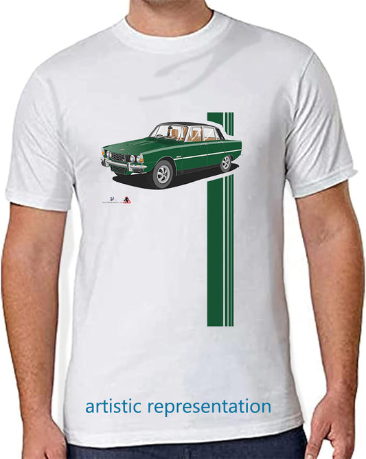 Rover P6 S2 3500 V8 in Dark Green T Shirt