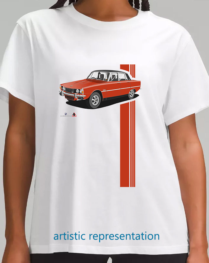 Rover P6 S2 3500 V8 in  Orange T Shirt