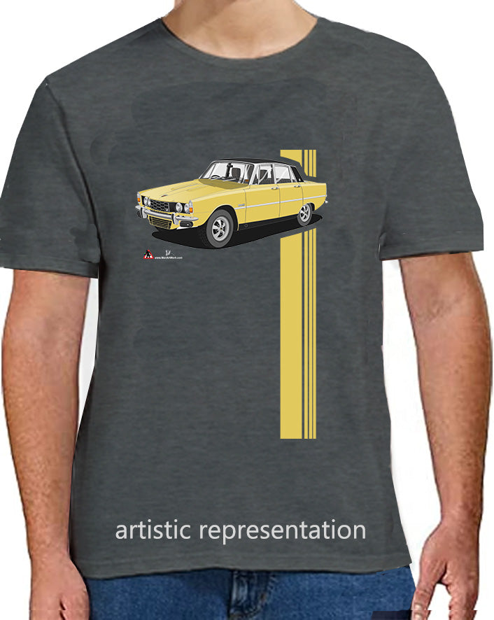 Rover P6 S2 3500 V8 in Yellow T Shirt