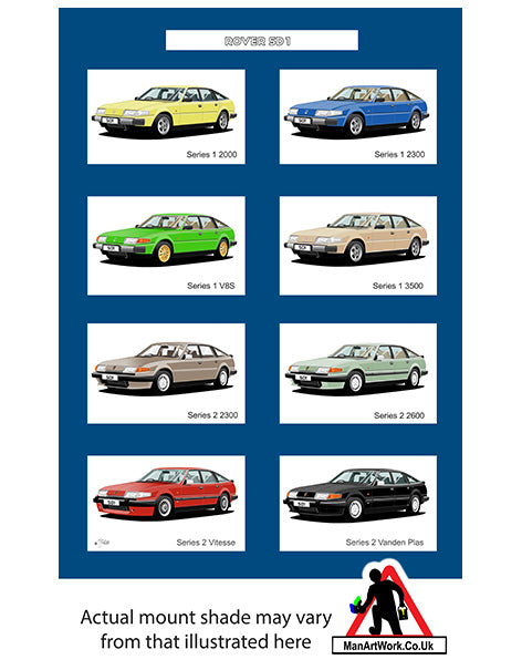 Rover SD1 2600 2300 3500 Vitesse Vanden Plas A4 Art Print