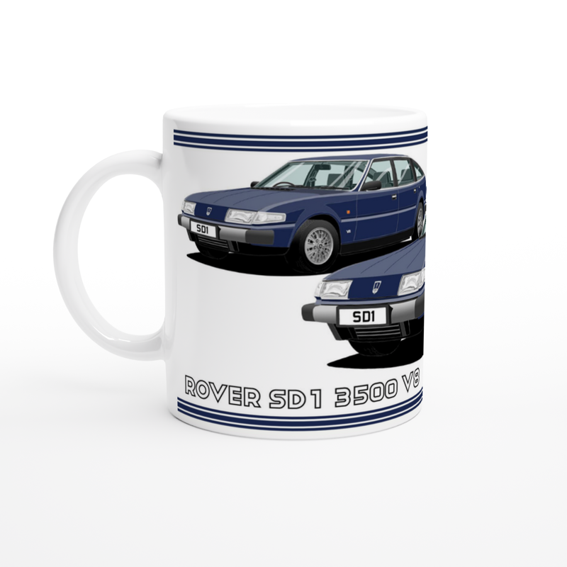 Rover SD1 Series 1 in Blue Art Mug