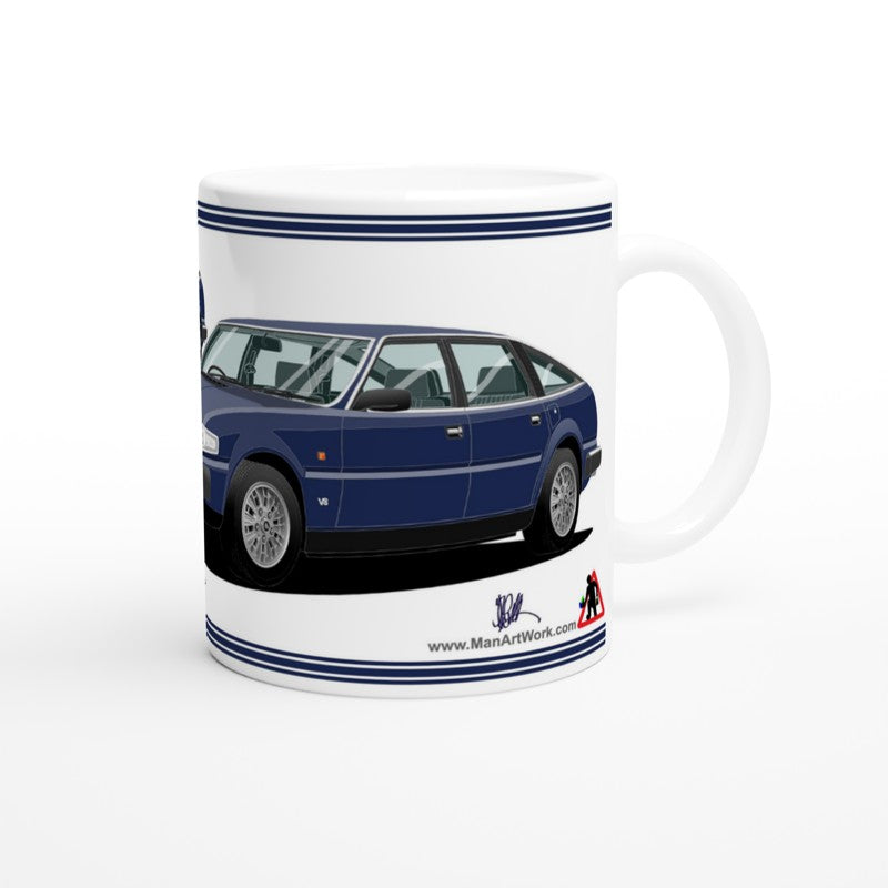 Rover SD1 Series 1 in Blue Art Mug