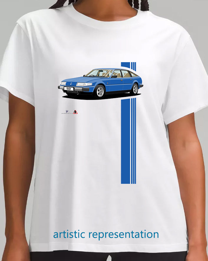 Rover SD1 Series 1 in Blue T Shirt