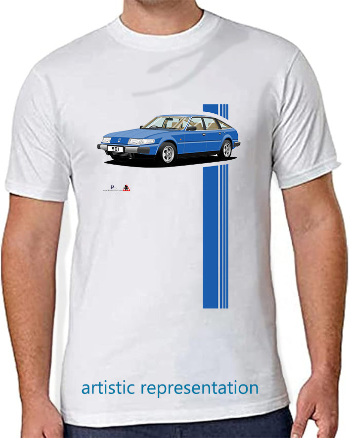 Rover SD1 Series 1 in Blue T Shirt