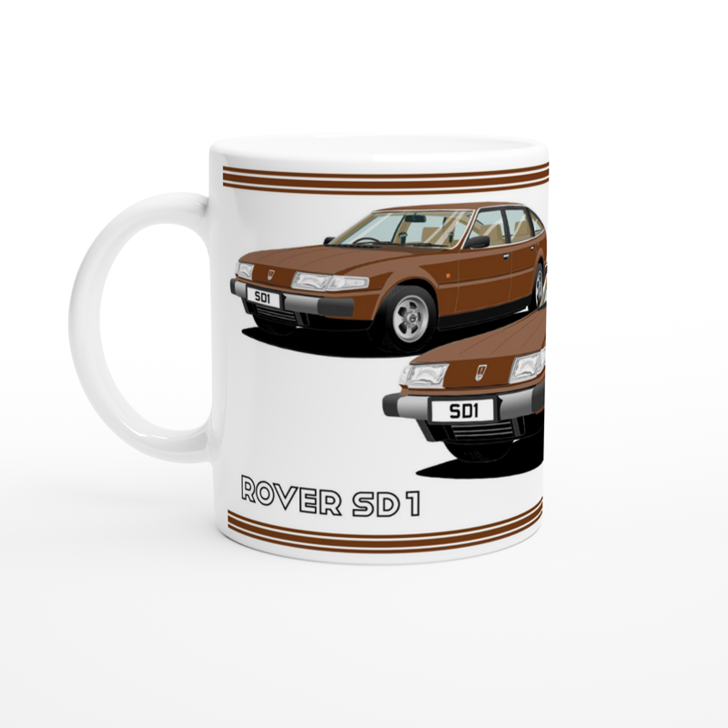 Rover SD1 Series 1 in Brown Art Mug