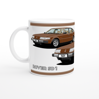 Rover SD1 Series 1 in Brown Art Mug