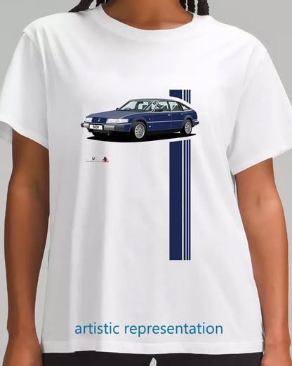 Rover SD1 Series 1 in Dark Blue T Shirt