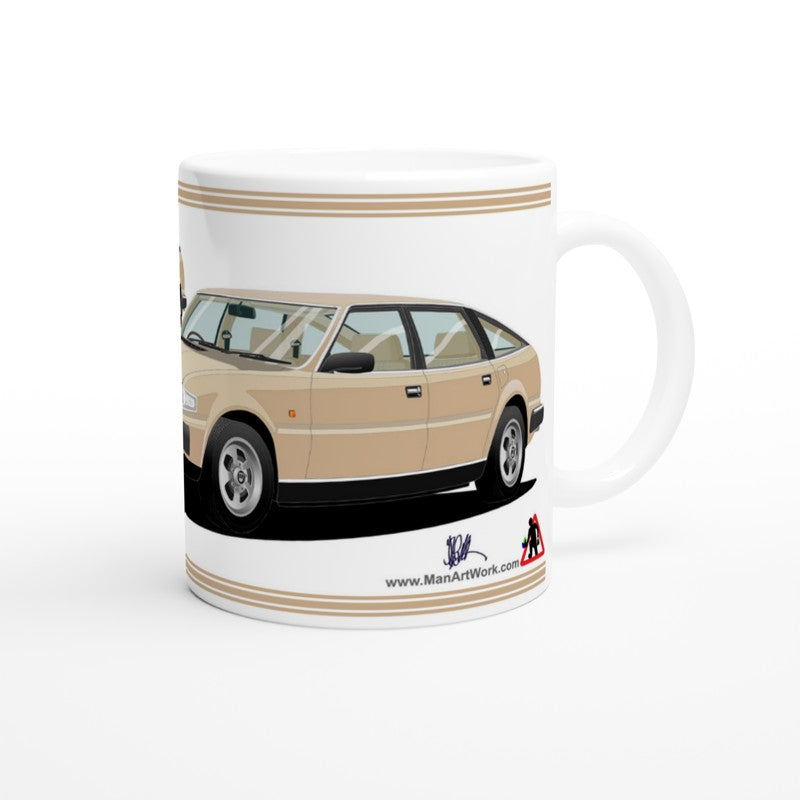 Rover SD1 Series 1 in Gold Art Mug