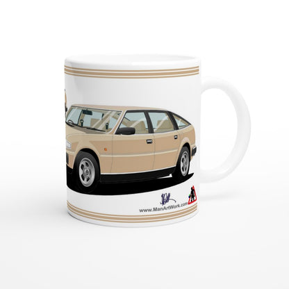 Rover SD1 Series 1 in Gold Art Mug