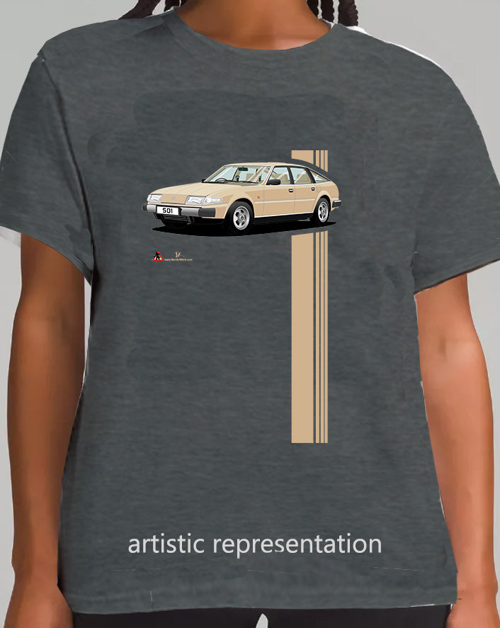 Rover SD1 Series 1 in Gold T Shirt