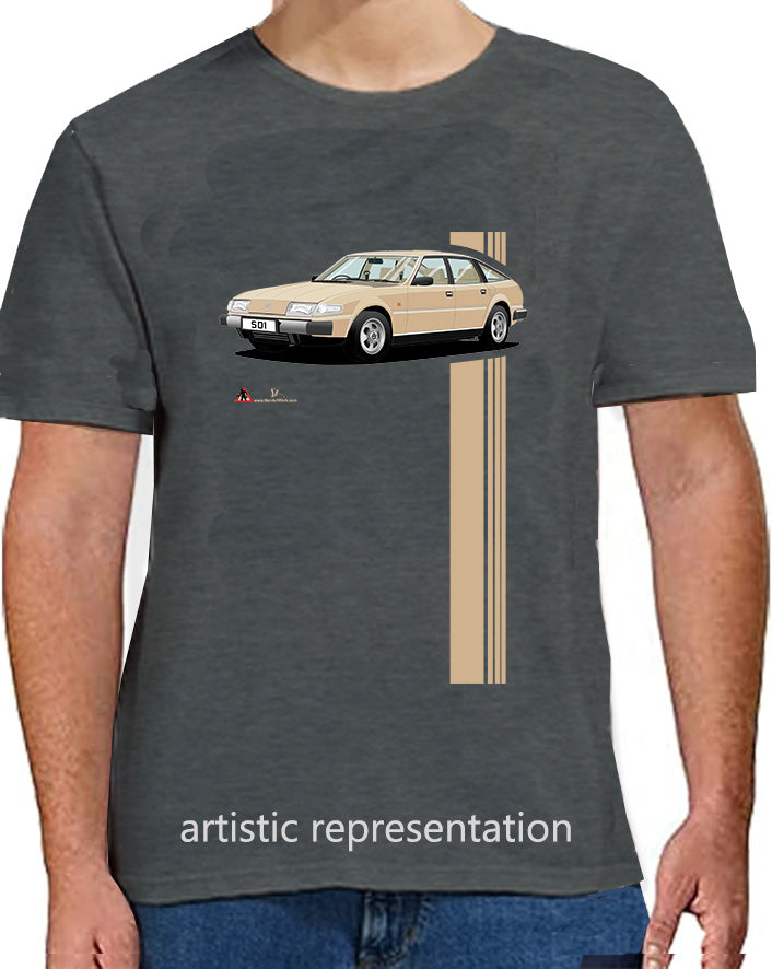 Rover SD1 Series 1 in Gold T Shirt