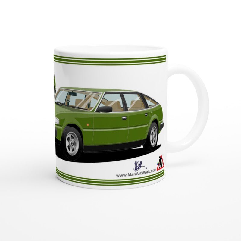 Rover SD1 Series 1 in Green Art Mug