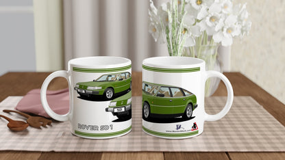 Rover SD1 Series 1 in Green Art Mug