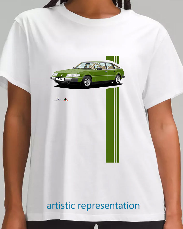 Rover SD1 Series 1 in Green T Shirt