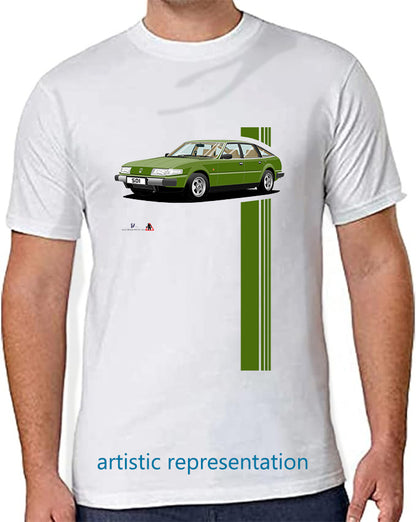 Rover SD1 Series 1 in Green T Shirt