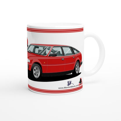 Rover SD1 Series 1 in Red Art Mug