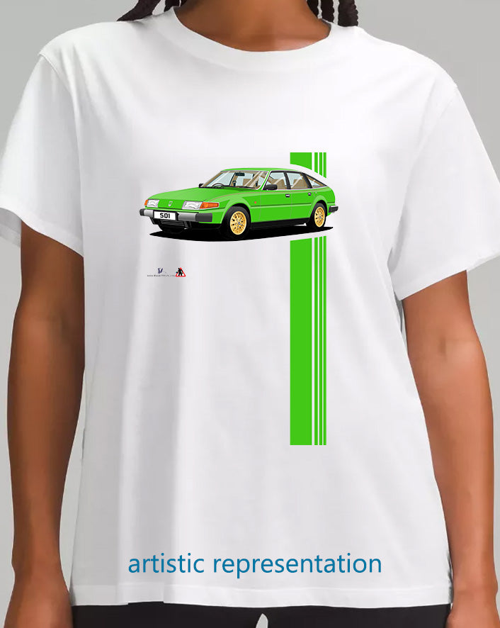 Rover SD1 Series 1 V8S in Green T Shirt