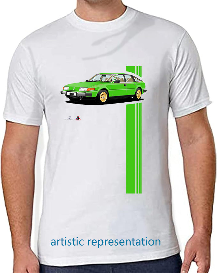 Rover SD1 Series 1 V8S in Green T Shirt