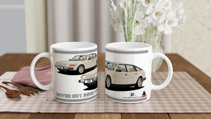 Rover SD1 Series 1 V8 S in Gold Art Mug