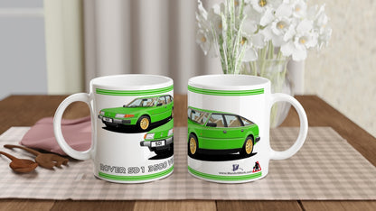 Rover SD1 Series 1 V8 S in Green Art Mug