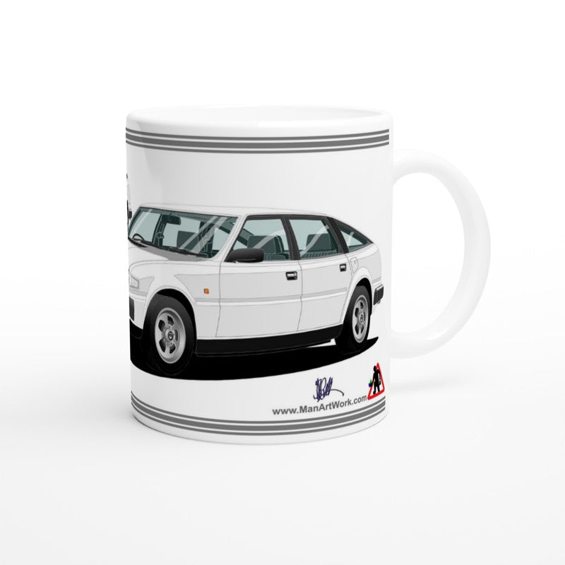 Rover SD1 Series 1 in White Art Mug