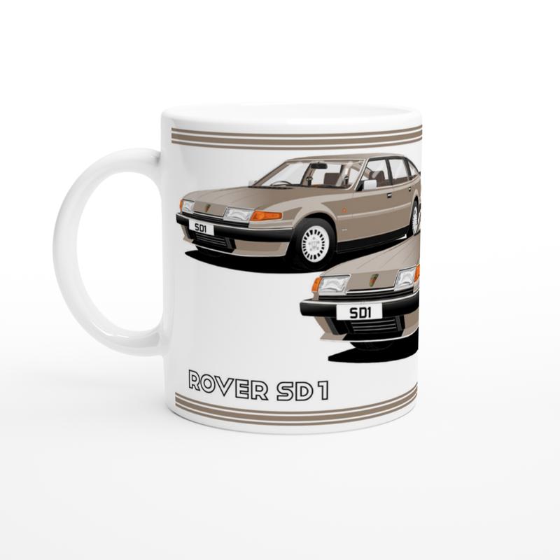 Rover SD1 Series 2 in Beige Art Mug