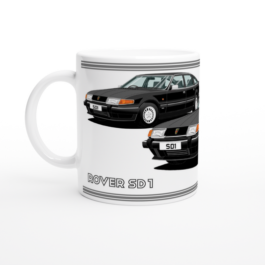 Rover SD1 Series 2 in Black Art Mug