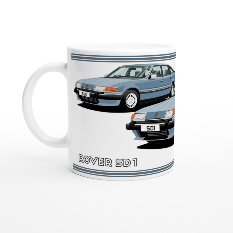 Rover SD1 Series 2 in Blue Art Mug