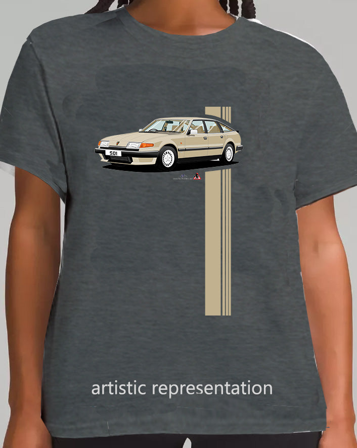 Rover SD1 Series 2 in Gold T Shirt