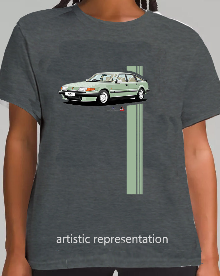 Rover SD1 Series 2 in Green T Shirt